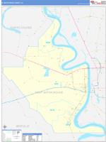 W. Baton Rouge Parish (), La Wall Map Zip Code